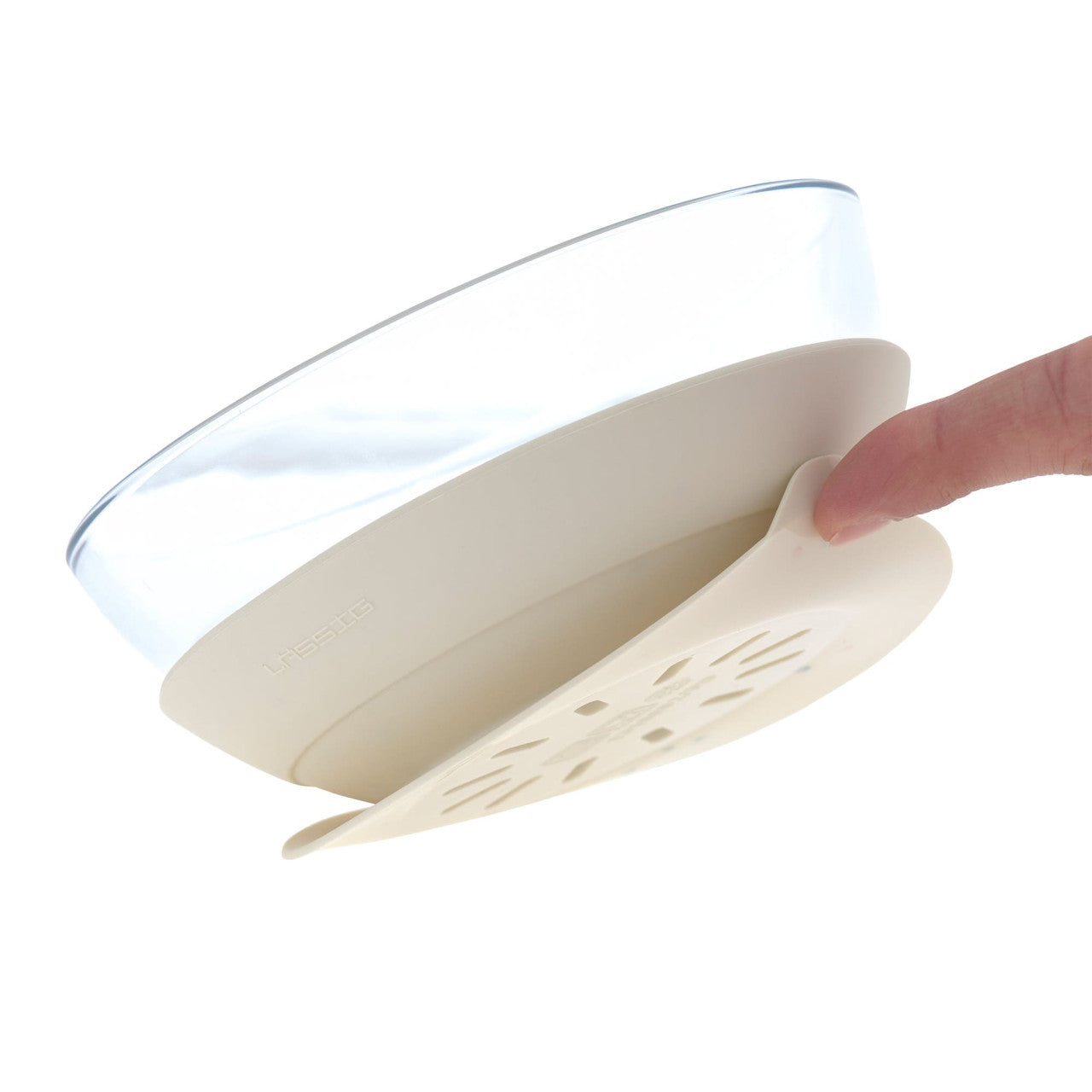 Lassig Dish Set Glass/Silicone - nature