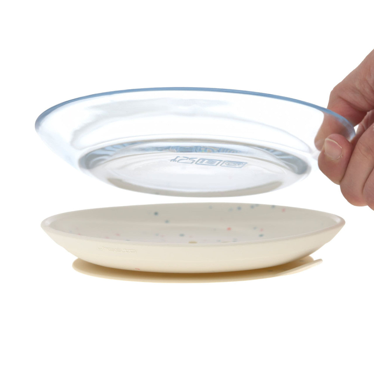 Lassig Dish Set Glass/Silicone - nature