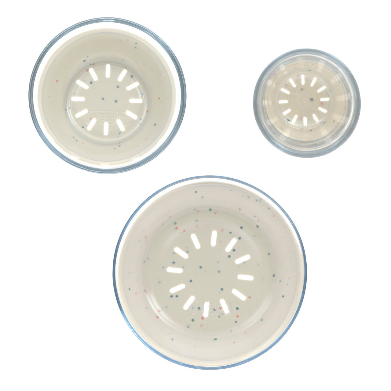 Lassig Dish Set Glass/Silicone - nature
