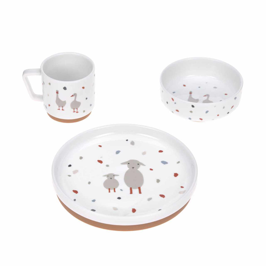 Lassig Tableware Set - Porcelain/Silicone – Tiny Farmer