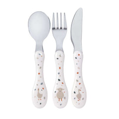 Lassig Cutlery Set with Porcelain Handle - 3 pcs – Tiny Farmer