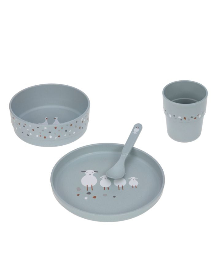 Lassig Tableware Set - PP/Cellulose - Tiny Farmer Sheep