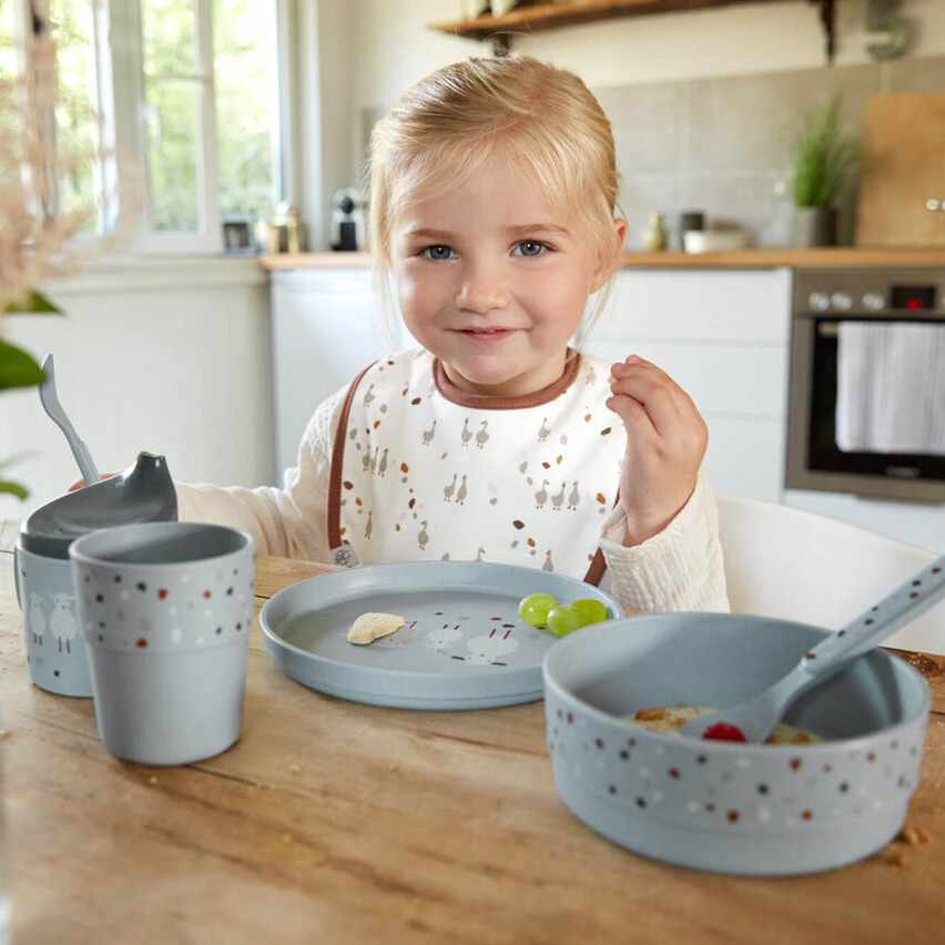 Lassig Tableware Set - PP/Cellulose - Tiny Farmer Sheep