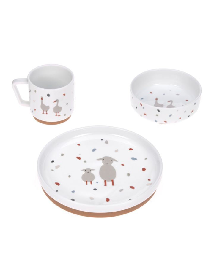 Lassig Tableware Set - Porcelain/Silicone – Tiny Farmer