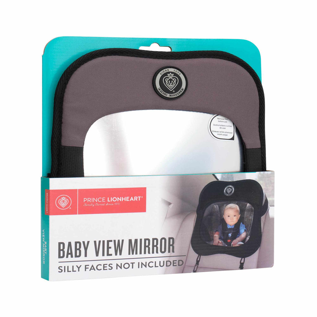 Prince Lionheart Baby View Mirror - Black/Grey