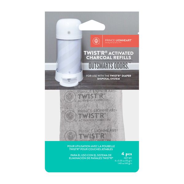 Prince Lionheart Replacement Charcoal Sachet for Twist'R Diaper Disposal System Kuwait | Non-Toxic Odor Control