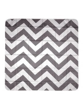 PLH Multi-use catchALLTM floor mat Chevron Grey  & White