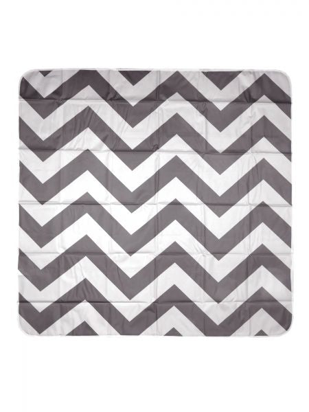 PLH Multi-use catchALLTM floor mat Chevron Grey  & White