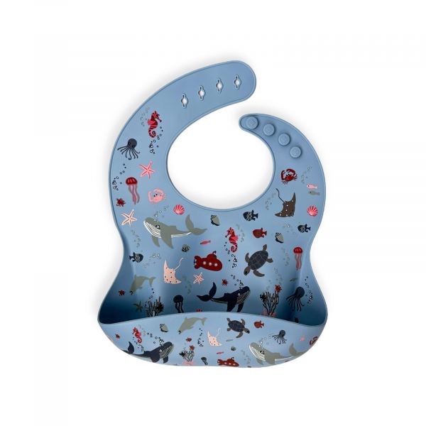 Chewies and More Silicone Bib - Sea
