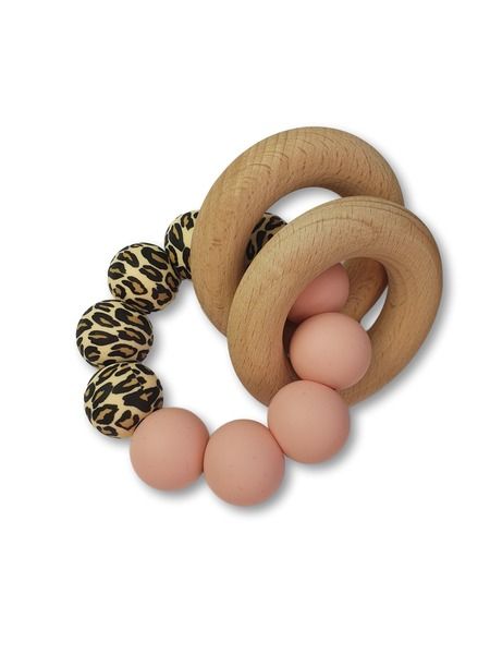 Chewies and More Basic Chewie Rattle Leopard/rose