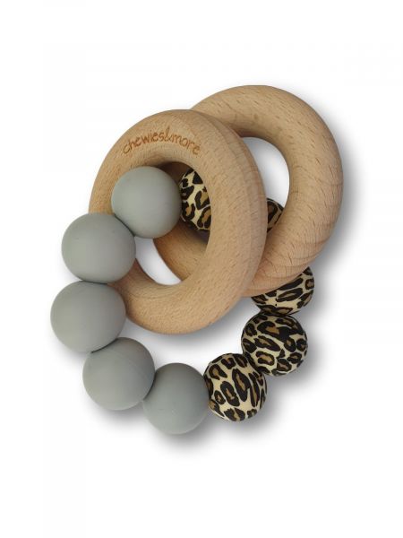 Chewies and More Basic Chewie Rattle Leopard/Grey