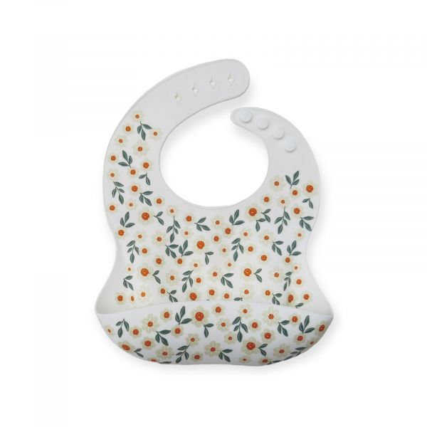 Chewies and More Silicone BIB - Floral/White
