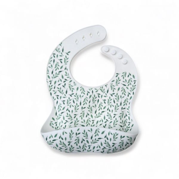 Chewies and More Silicone BIB - Twig/Green