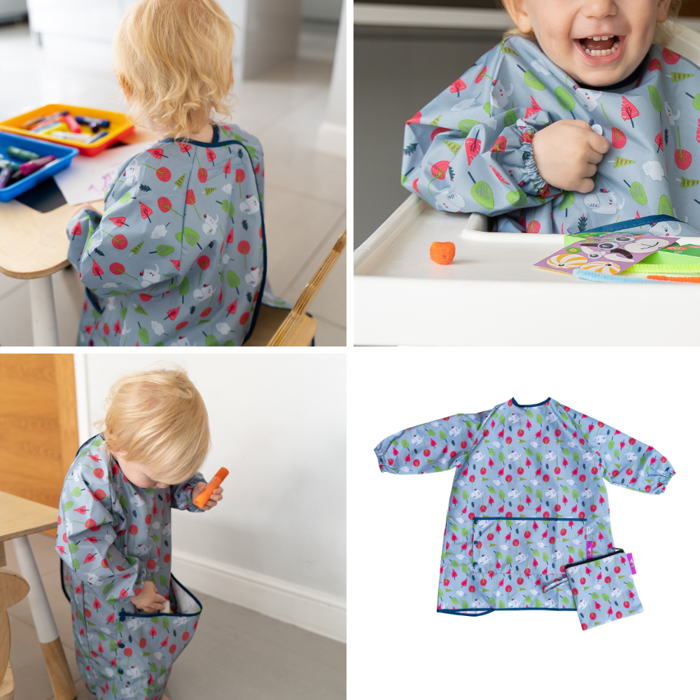 Tidy Tot Coverall Toddler Bib - Mountain Tree