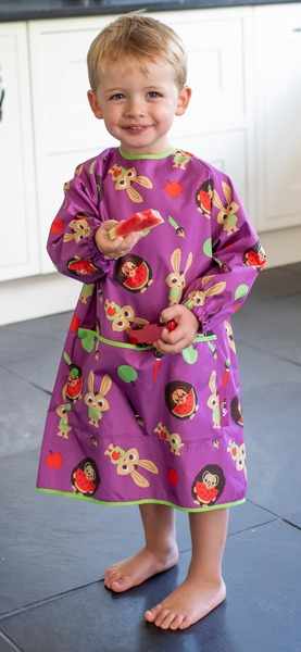 Tidy Tot Coverall Toddler Bib – Plum Purple