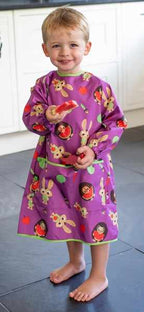 Tidy Tot Coverall Toddler Bib – Plum Purple