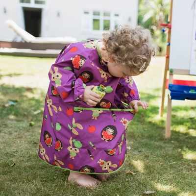 Tidy Tot Coverall Toddler Bib – Plum Purple