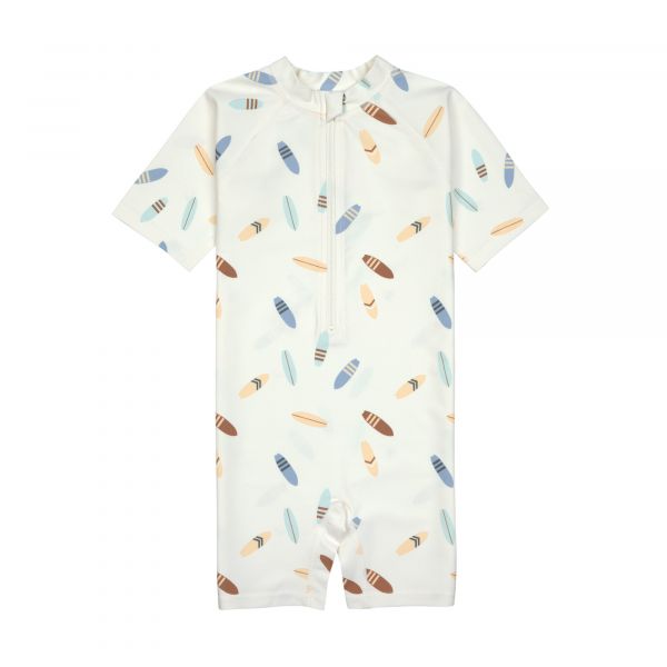 Lassig LSF Short Sleeve Sunsuit - Surfboards sea salt