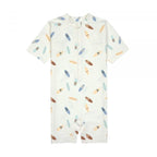 Lassig LSF Short Sleeve Sunsuit - Surfboards sea salt