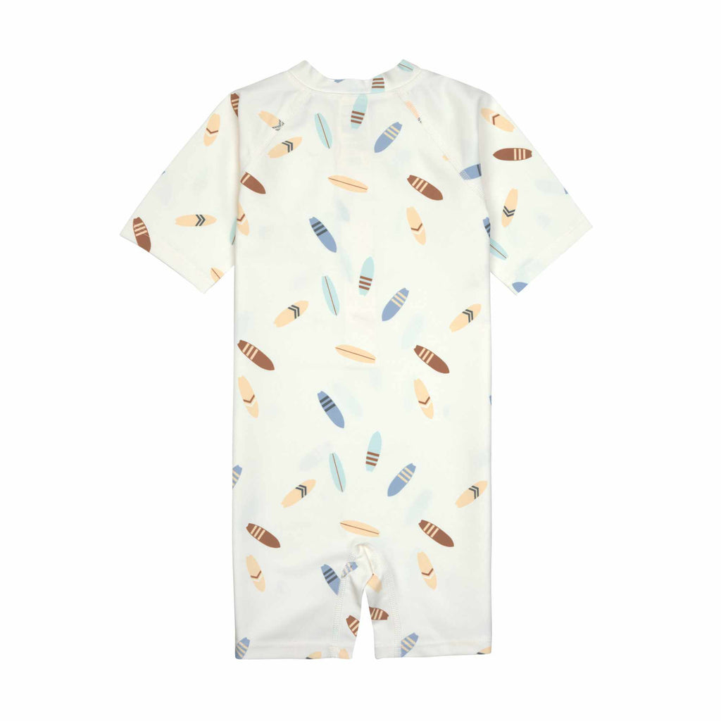Lassig LSF Short Sleeve Sunsuit - Surfboards sea salt