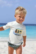 Lassig LSF Short Sleeve Rashguard - Camper sea salt