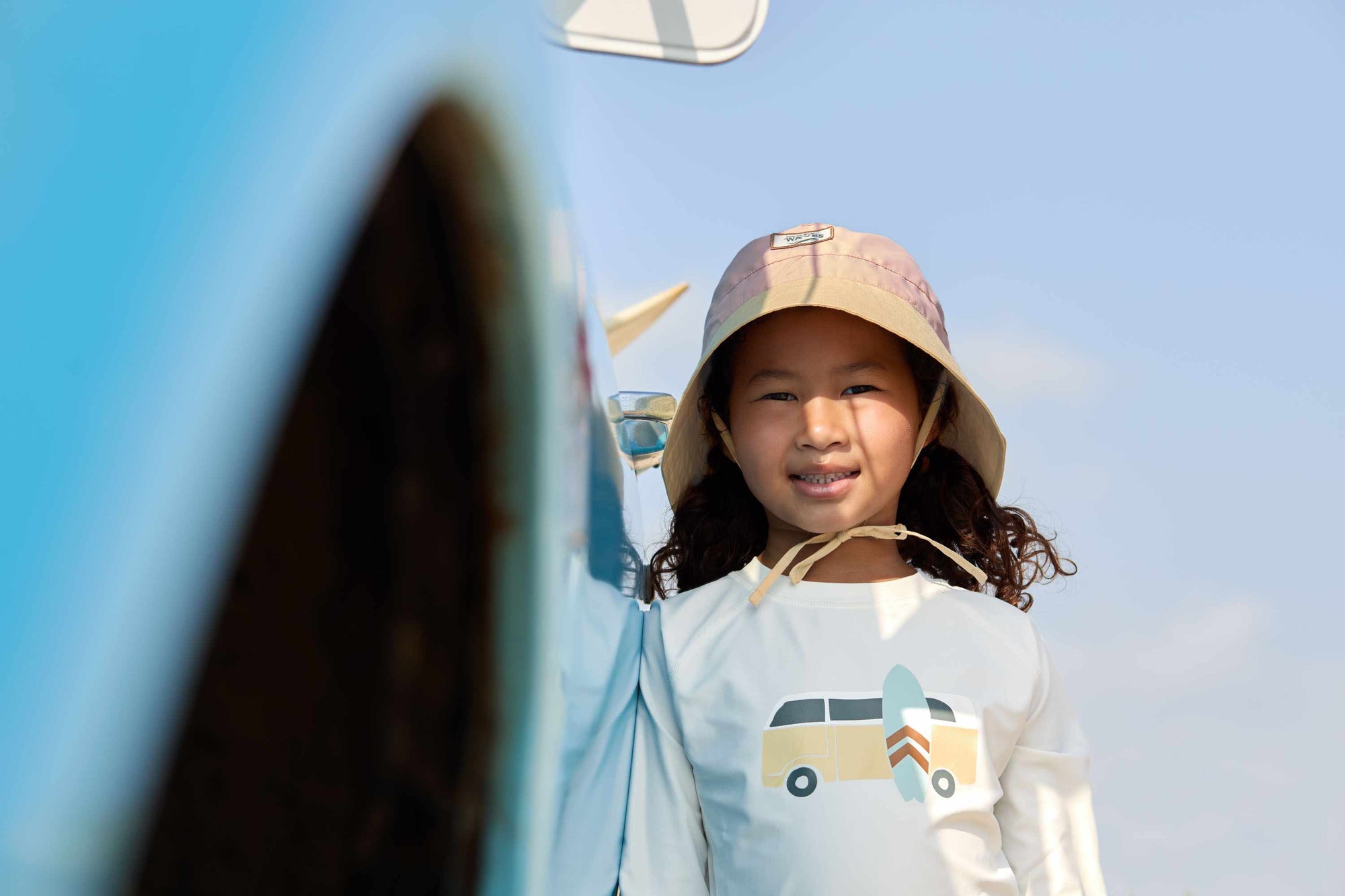 Lassig LSF Long Sleeve Rashguard Kids - Camper sea salt
