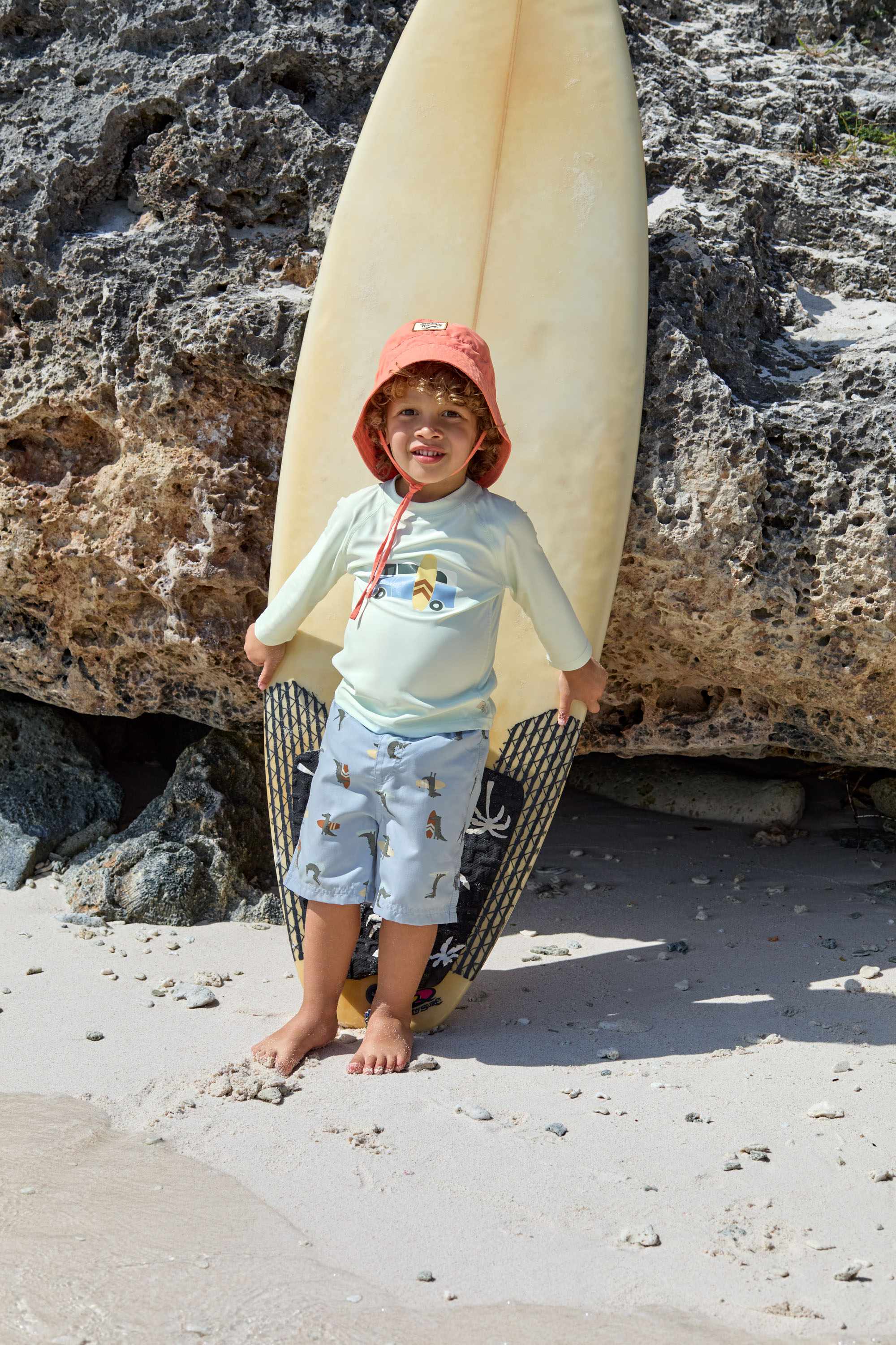 Lassig LSF Long Sleeve Rashguard Kids - Camper sea salt