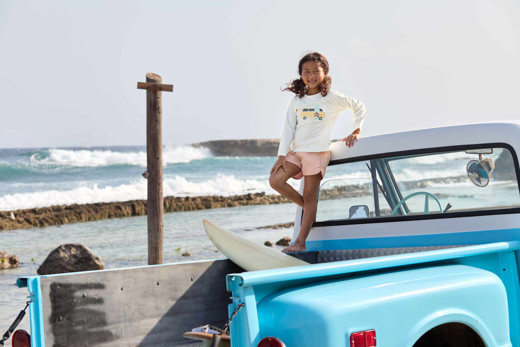 Lassig LSF Long Sleeve Rashguard Kids - Camper sea salt