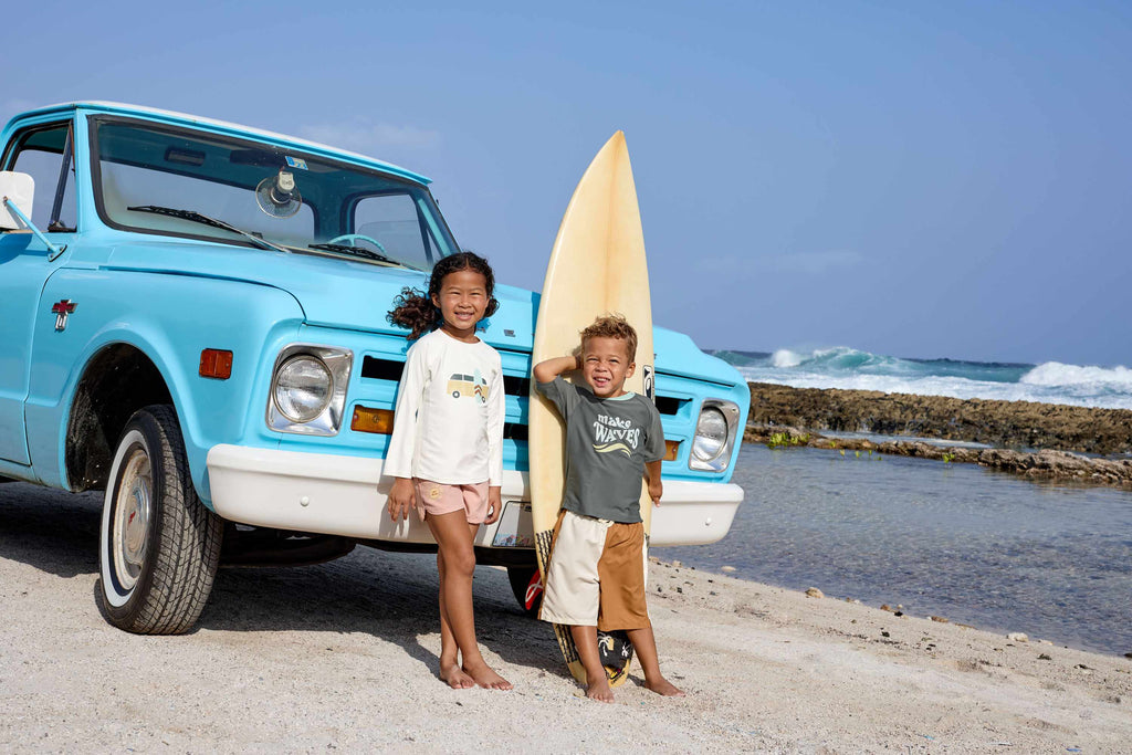 Lassig LSF Long Sleeve Rashguard Kids - Camper sea salt