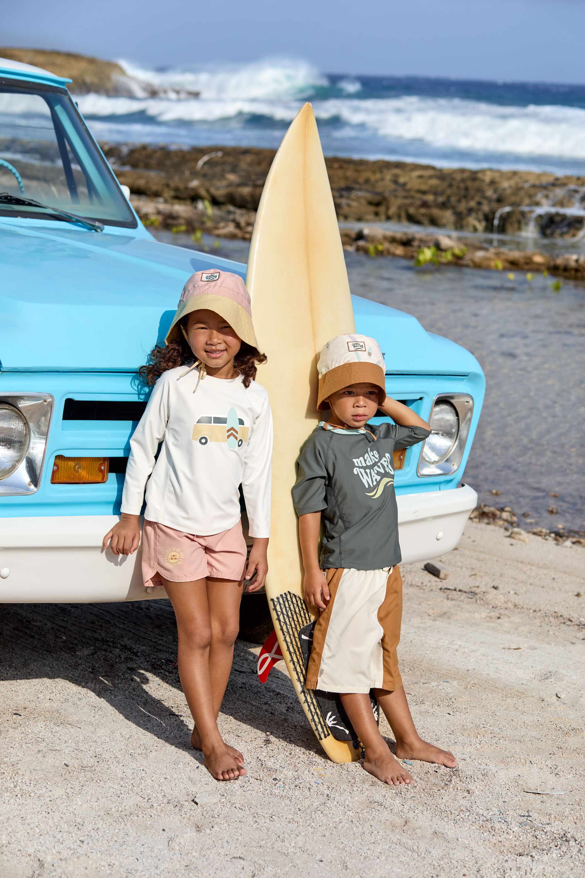 Lassig LSF Long Sleeve Rashguard Kids - Camper sea salt