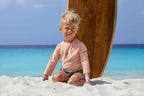 Lassig LSF Long Sleeve Rashguard - Palms peach