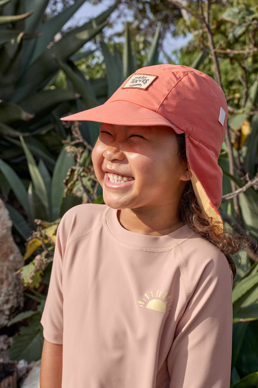 Lassig LSF Short Sleeve Rashguard - Sunshine peach