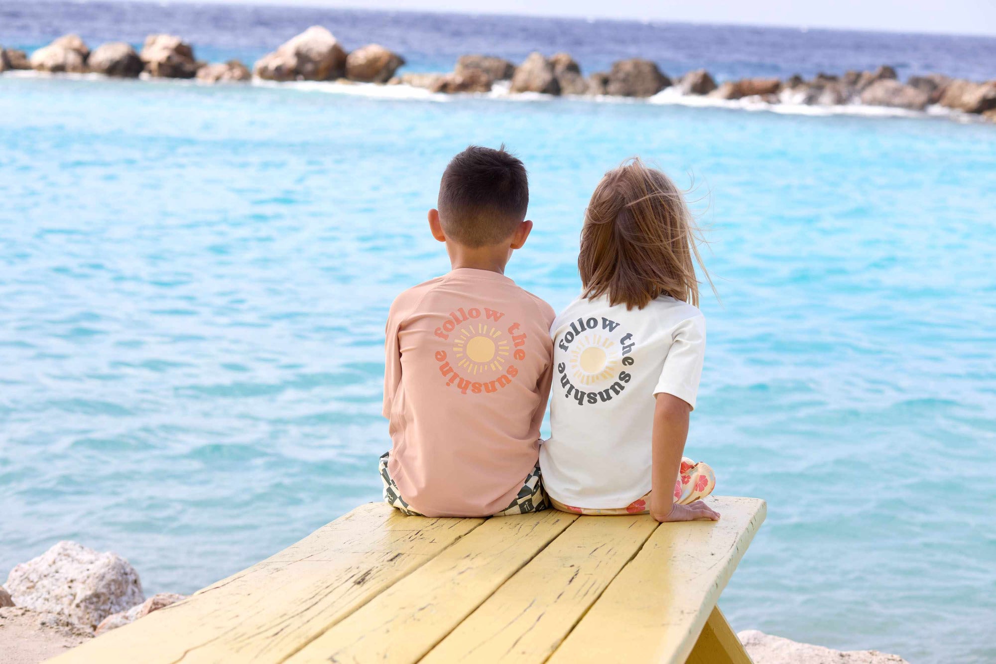 Lassig LSF Short Sleeve Rashguard - Sunshine peach