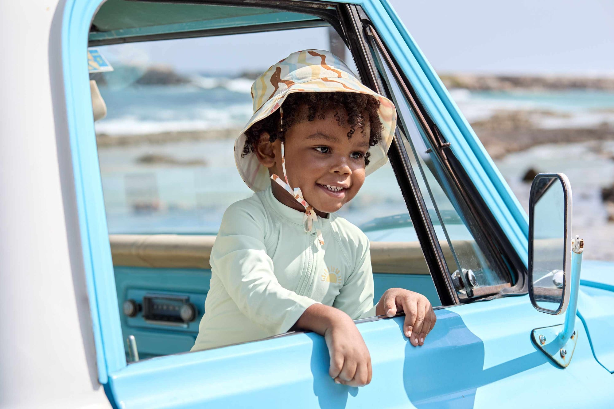 Lassig LSF Sun Protection Bucket Hat - Waves sea salt