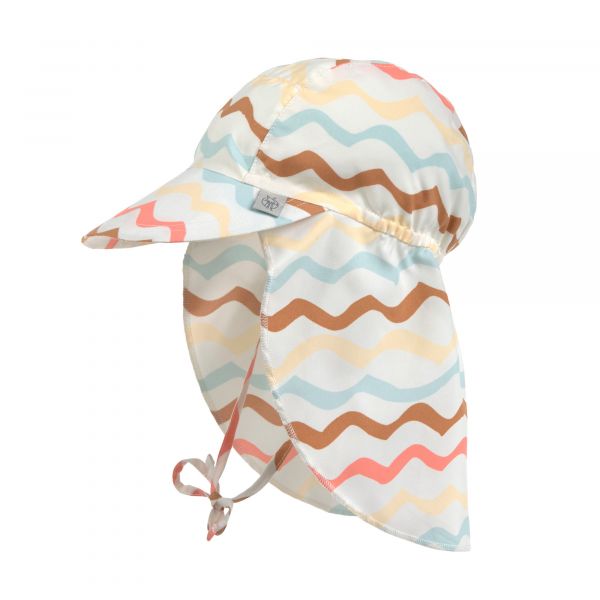Lassig LSF Sun Protection Flap Hat - Waves sea salt