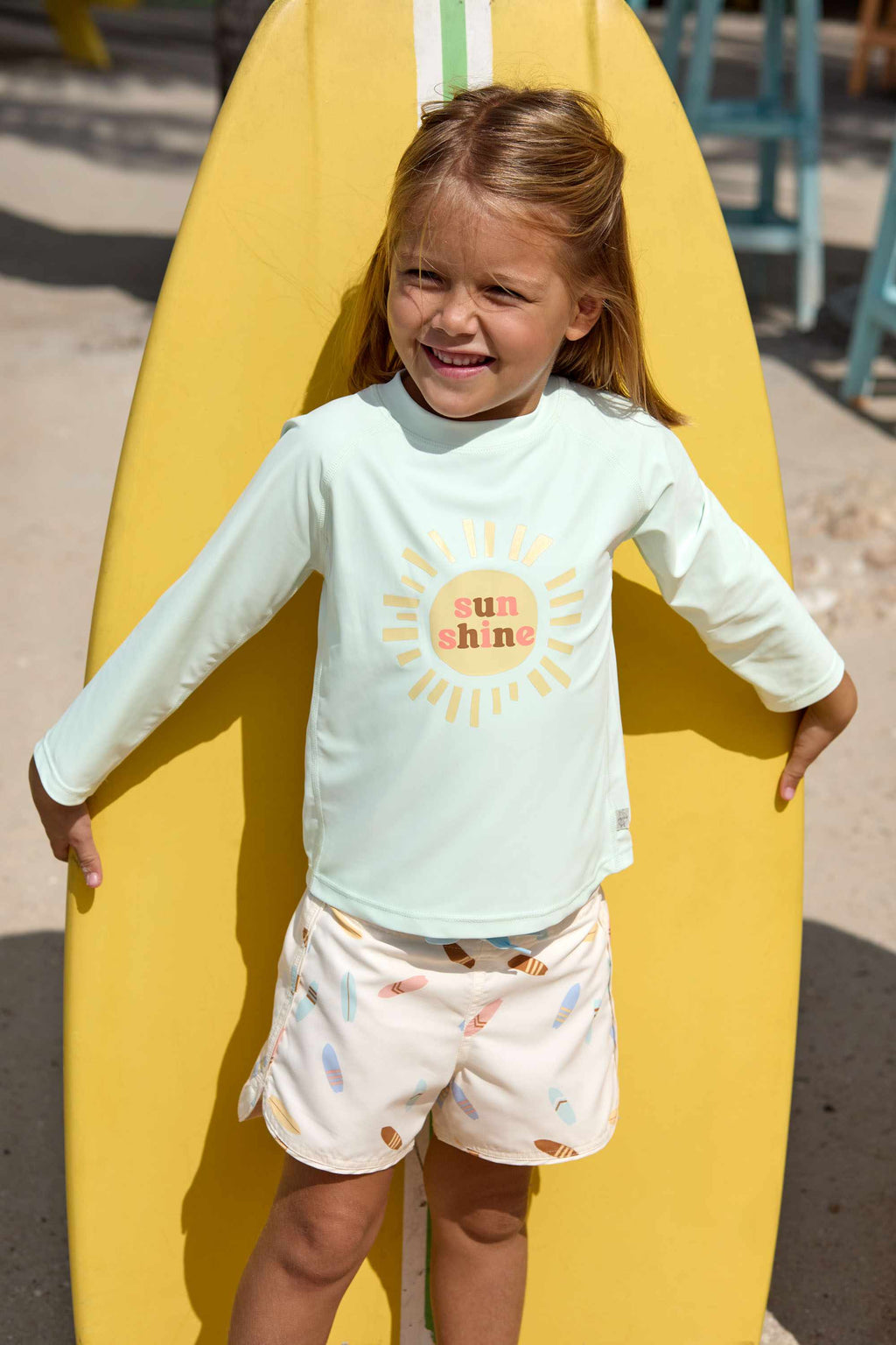 Lassig LSF Long Sleeve Rashguard - Sunshine sea foam