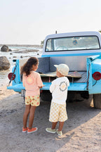 Lassig LSF Board Shorts Kids - Check Pattern vanilla/sea salt