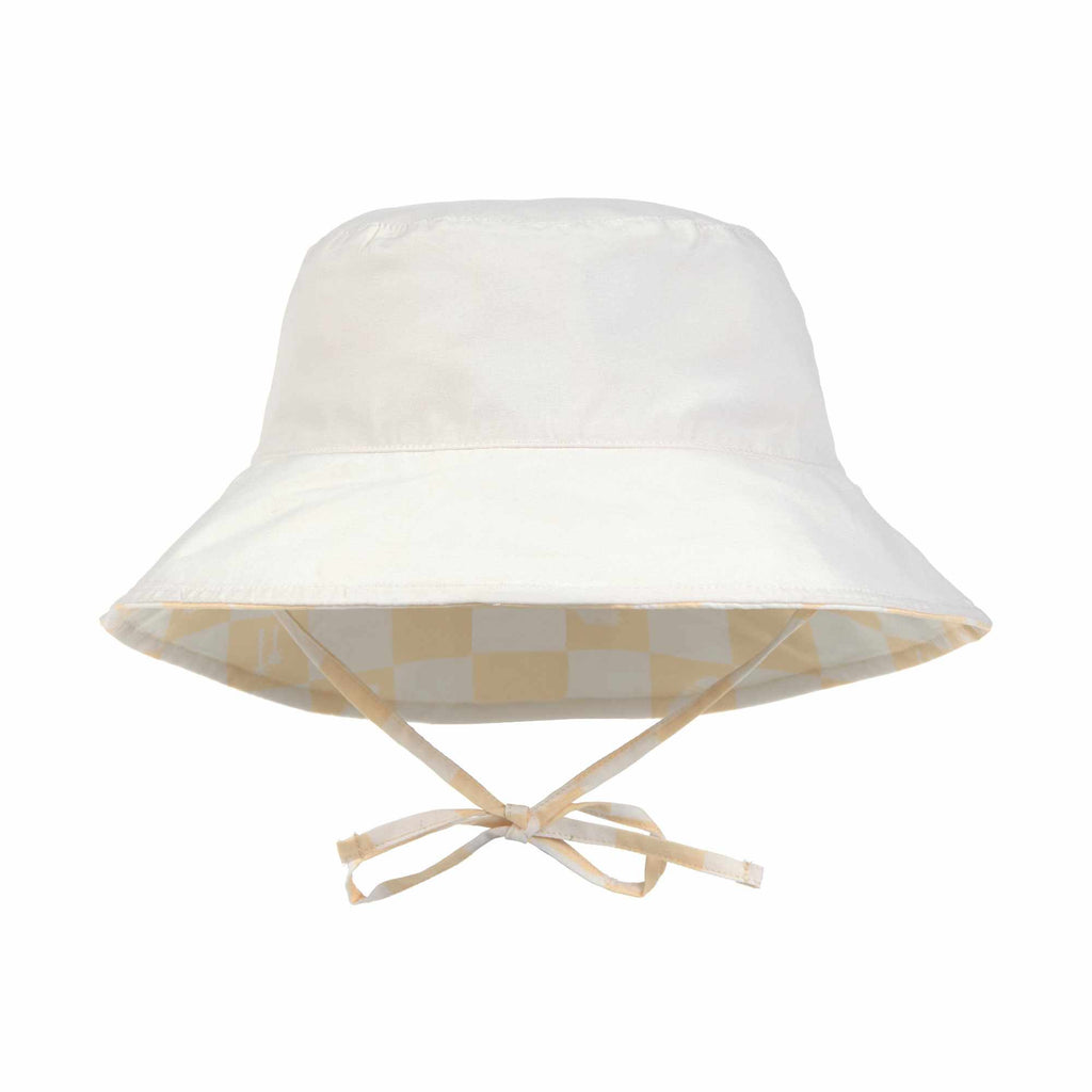 Lassig LSF Sun Protection Bucket Hat - Check Pattern vanilla/sea salt