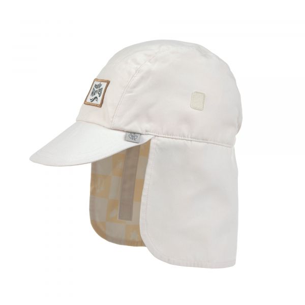 Lassig LSF Foldable Flap Hat - Check Pattern vanilla/sea salt