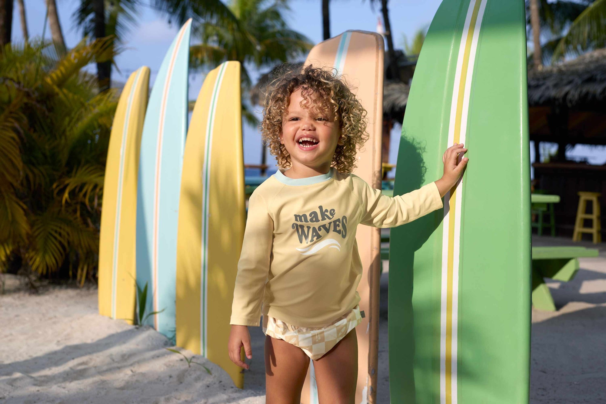 Lassig LSF Long Sleeve Rashguard - Make Waves vanilla