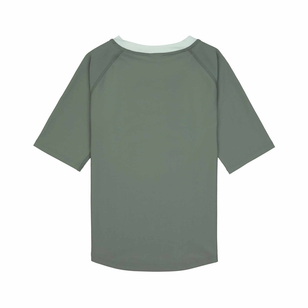Lassig LSF Short Sleeve Rashguard - Make Waves deep olive