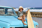 Lassig LSF Short Sleeve Rashguard - Make Waves deep olive