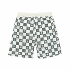 Lassig LSF Board Shorts Kids - Check Pattern deep olive/ sea salt