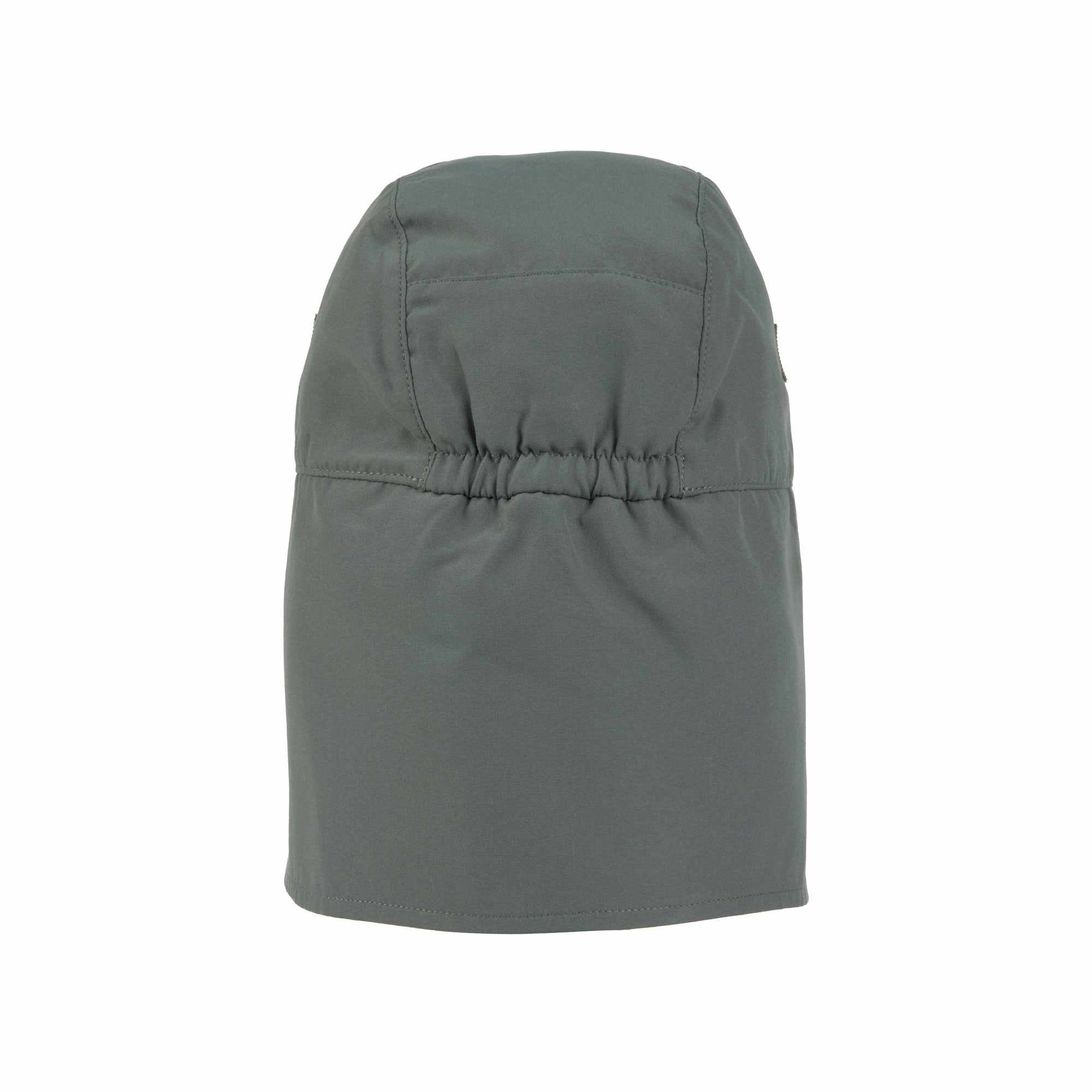 Lassig LSF Foldable Flap Hat - Check Pattern deep olive/sea salt