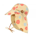 Lassig LSF Sun Protection Flap Hat - Check pattern vanilla/sea salt