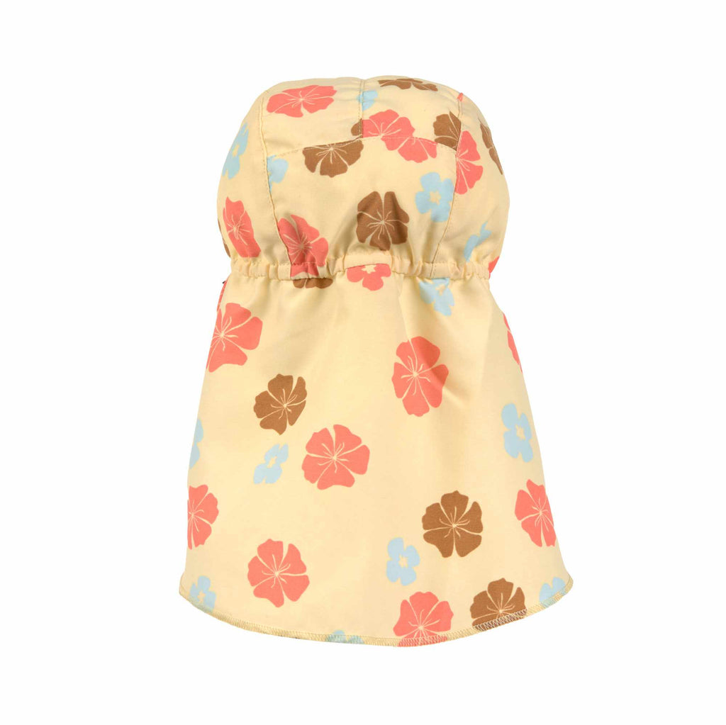 Lassig LSF Sun Protection Flap Hat - Check pattern vanilla/sea salt