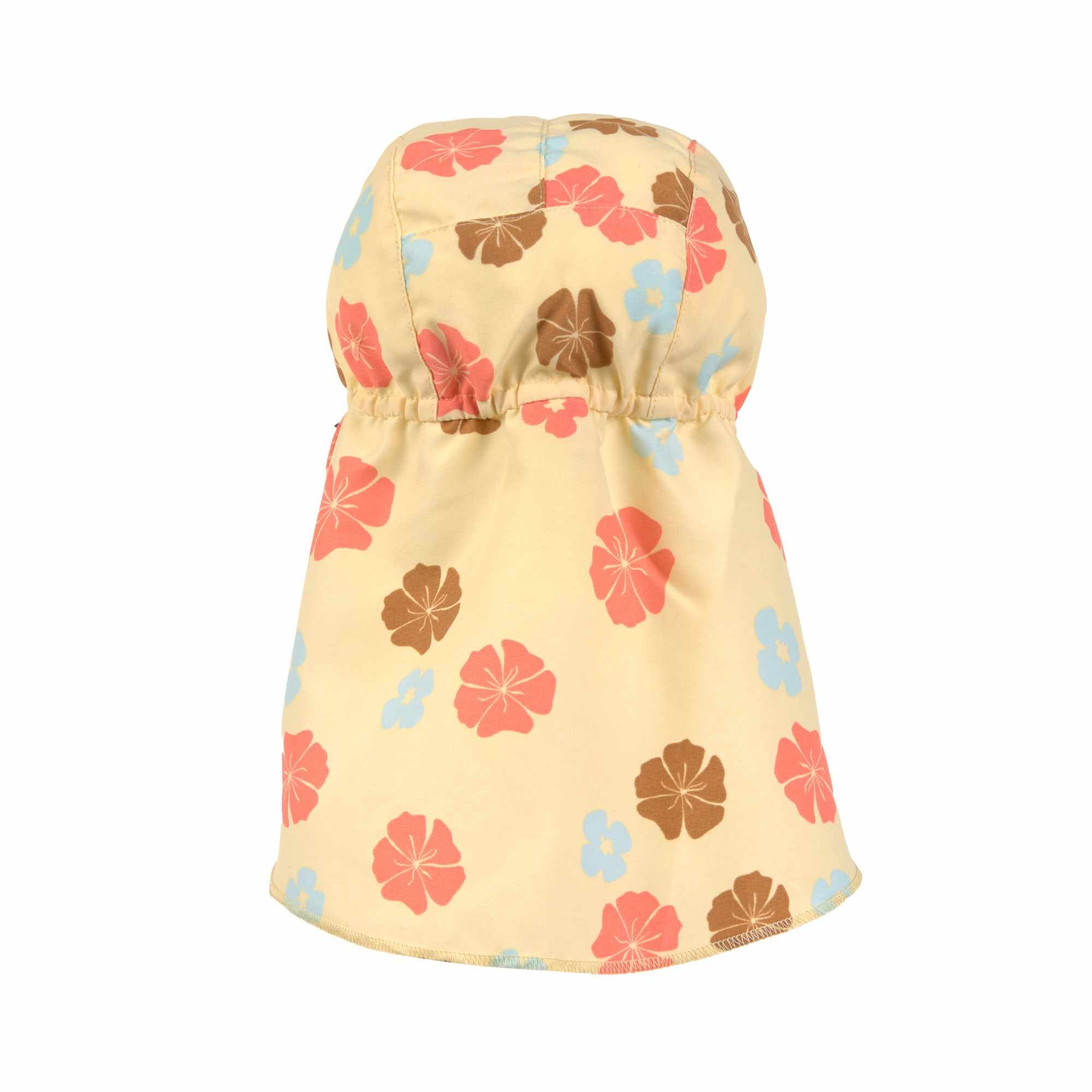 Lassig LSF Sun Protection Flap Hat - Check pattern vanilla/sea salt