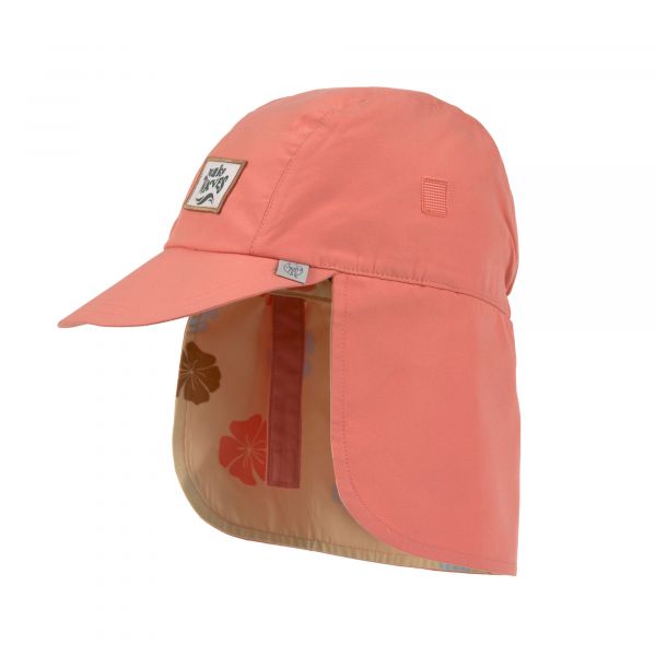 Lassig LSF Foldable Flap Hat - Flowers coral/vanilla