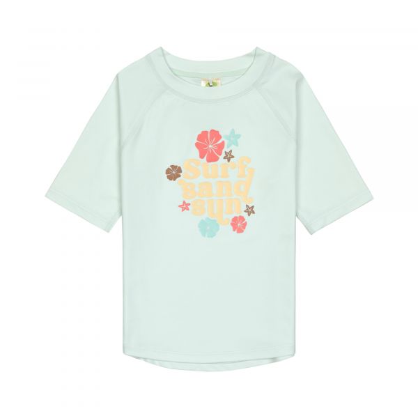 Lassig LSF Short Sleeve Rashguard - Flowers sea foam