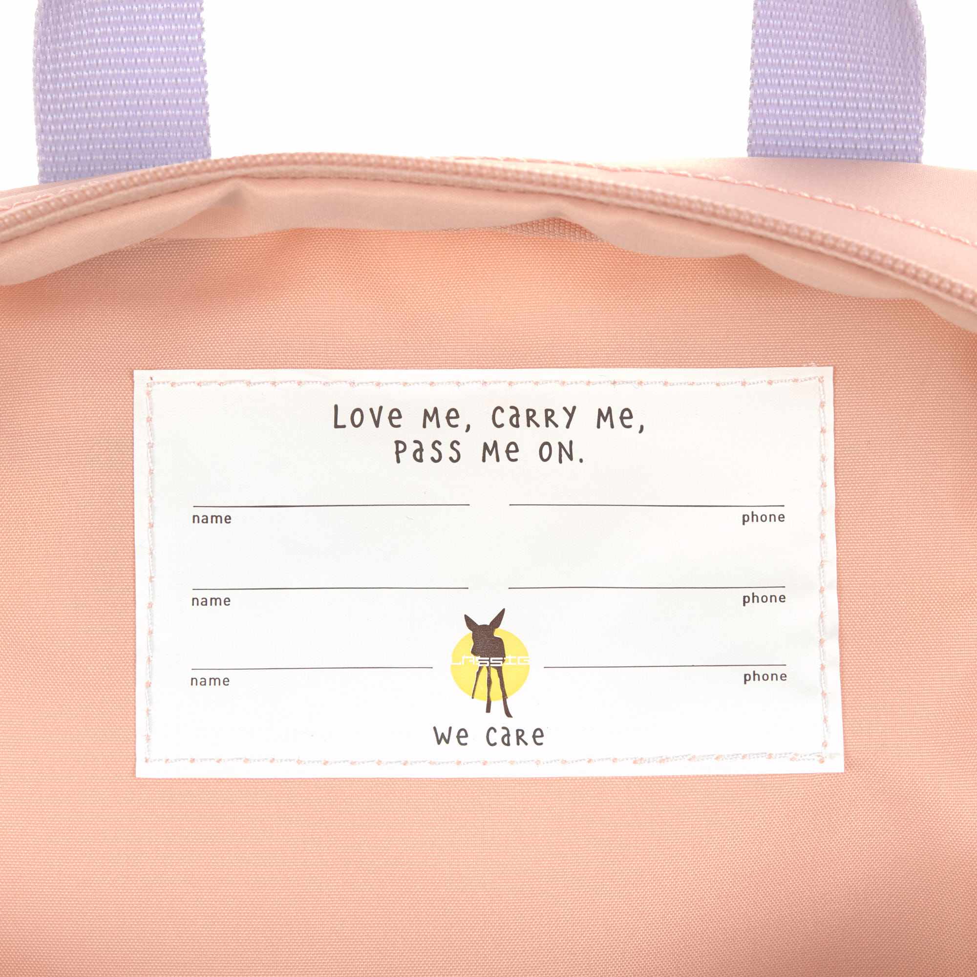 Lassig Mini Square Backpack Little Gang - Cherry Peach